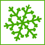 eco green snow icon